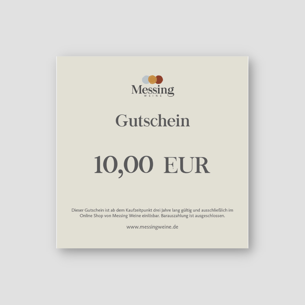 Messing Geschenkgutschein