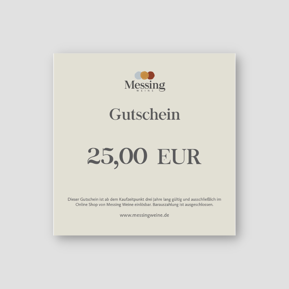 Messing Geschenkgutschein