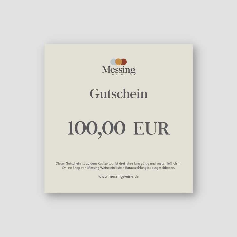 Messing Geschenkgutschein