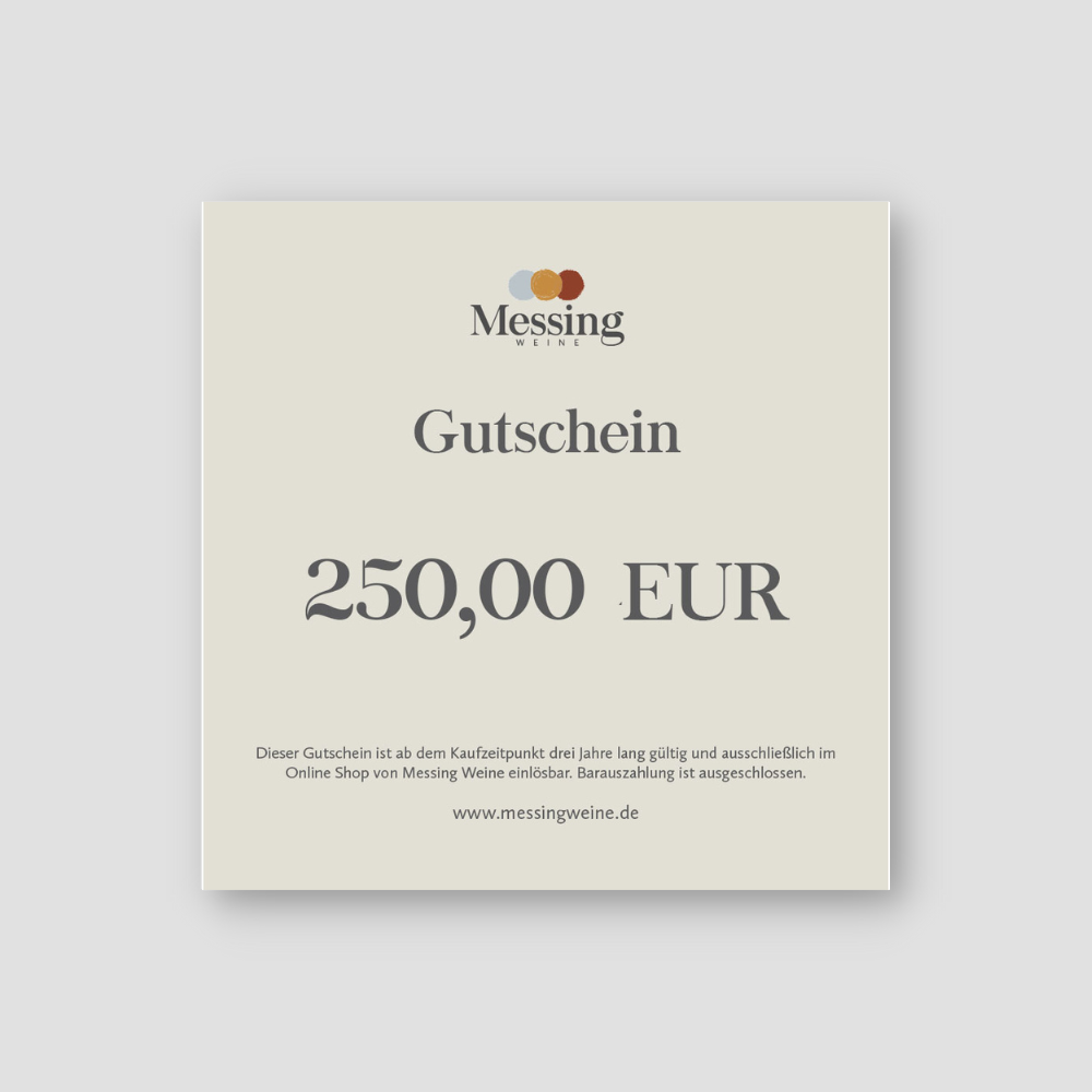 Messing Geschenkgutschein