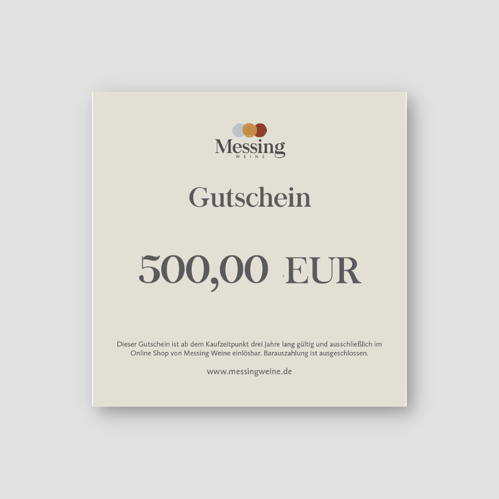 Messing Geschenkgutschein